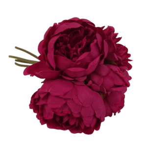 28cm Beauty Peony Posy x 5 Heads-0
