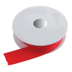 25mm x 20mtr Double Faced Satin Red-0