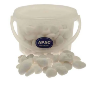 4kg Bucket 20-40mm Tumbled Snow White Stones-0