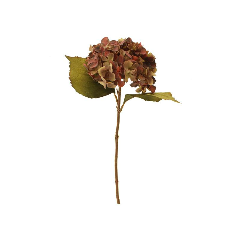 46cm Dried Look Hydrangea Single Purple-0