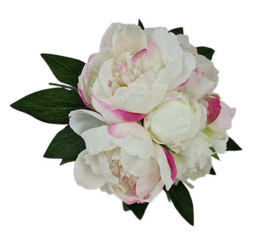 Peony Bundle 35cm White/Pink-21993