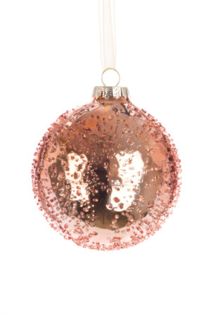GLASS Beatrice Bauble 8cm Orange-0