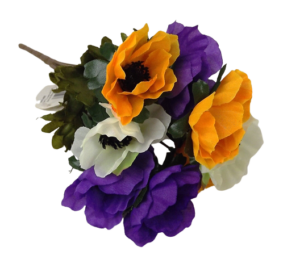 Anemone Bush - Purple/Yellow/White 27cm-0