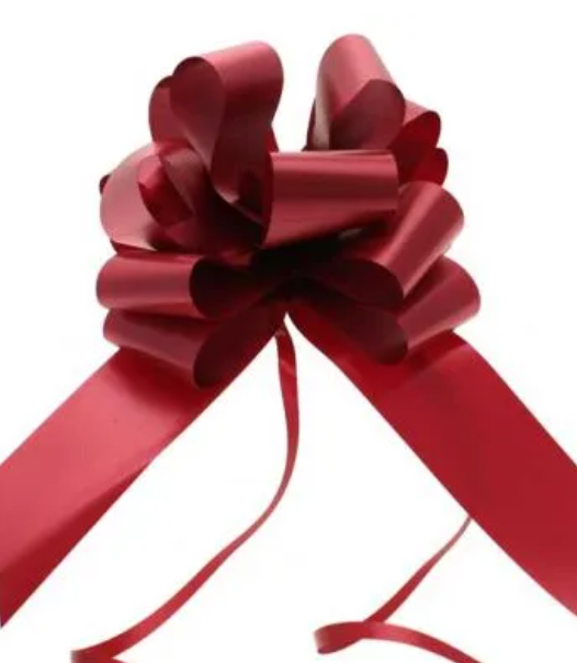 50mm Burgundy Pull Bows x 20-0