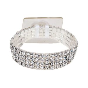Rock Candy Silver Corsage Bracelet-0