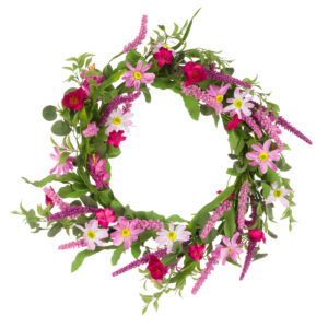Daisy Blossom Mix Wreath 60cm-0