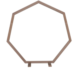 223cm Heptagon Wooden Arch Natural-0