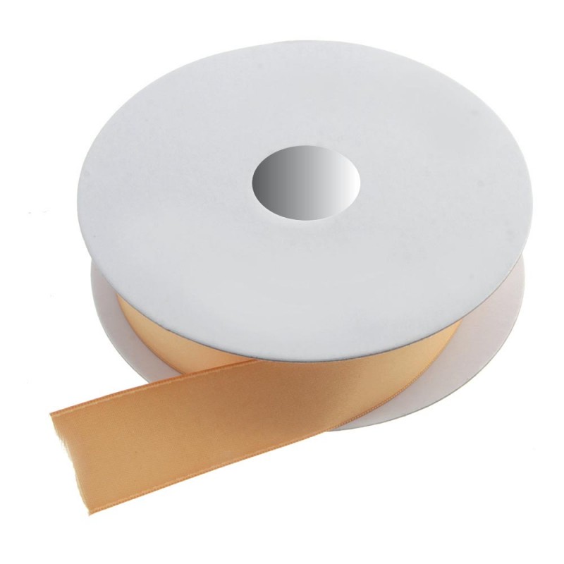 15mm Double Faced Satin - Gold (15mm x 20m)-0