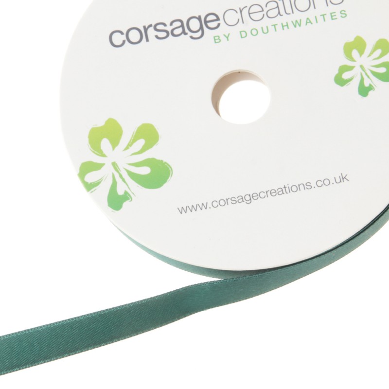 25mm Double Faced Satin - Hunter Green (25mm x 20m)-0