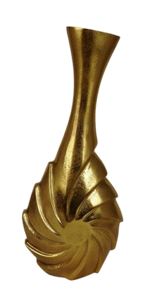20 x 48 Gold Swirl Flower Vase-0