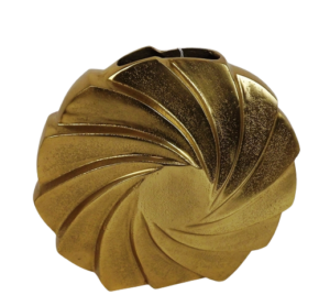 26.5 x 10cm Gold Swirl Vase-0