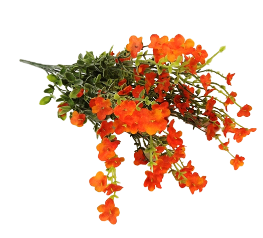 45cm Blossom Foliage Bouquet Orange-0