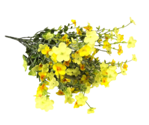 45cm Blossom Foliage Bouquet Yellow-0