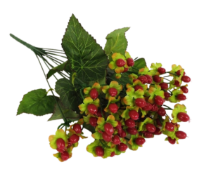40cm Red Hypericum Bush-0