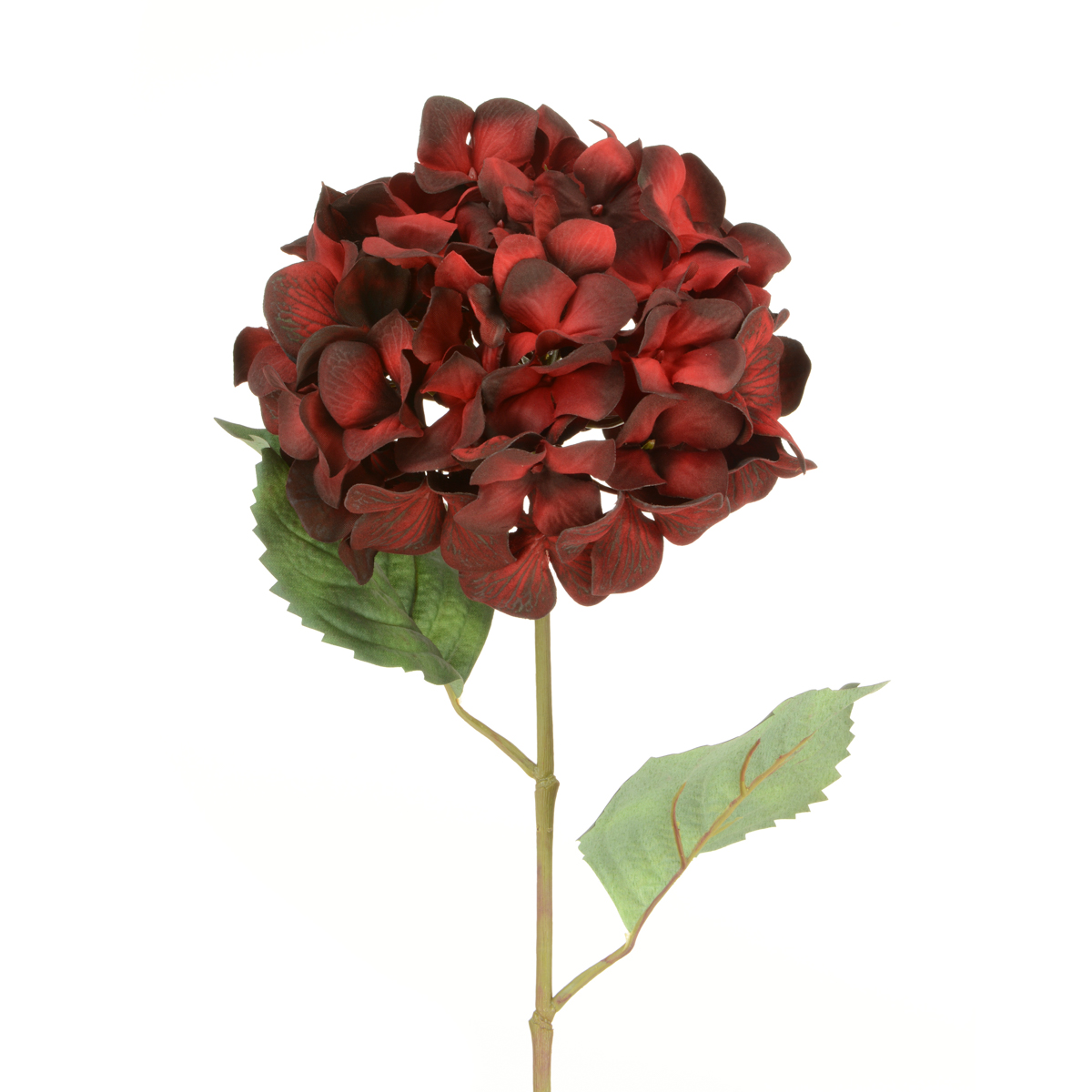 Luxury Hydrangea 68cm Dark Red-0