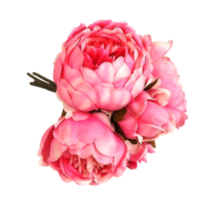 28cm Baby Pink Peony Posy-0