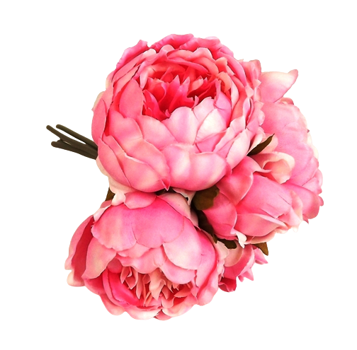 28cm Baby Pink Peony Posy-0