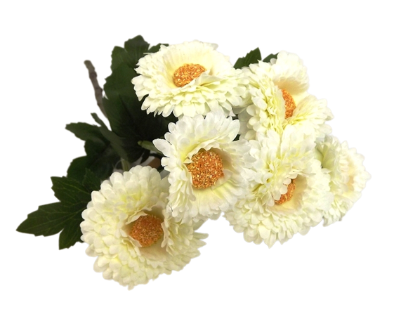 56cm English Daisy Spray Cream-23159