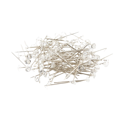 1.5" Diamante Pins x 100-0