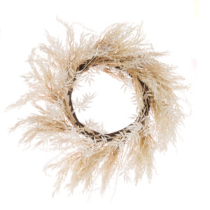 Natural Reed Wreath 53cm-0