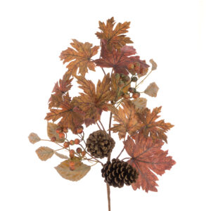 Autumn Maple Leaf Spray 91cm Brown-0