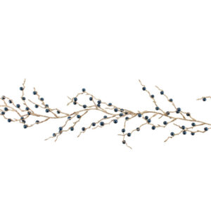 167cm Glittered Bead Garland Blue-0
