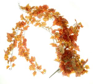 Large Grape Ivy Bush - Orange (370 leaves, 180cm long)-0