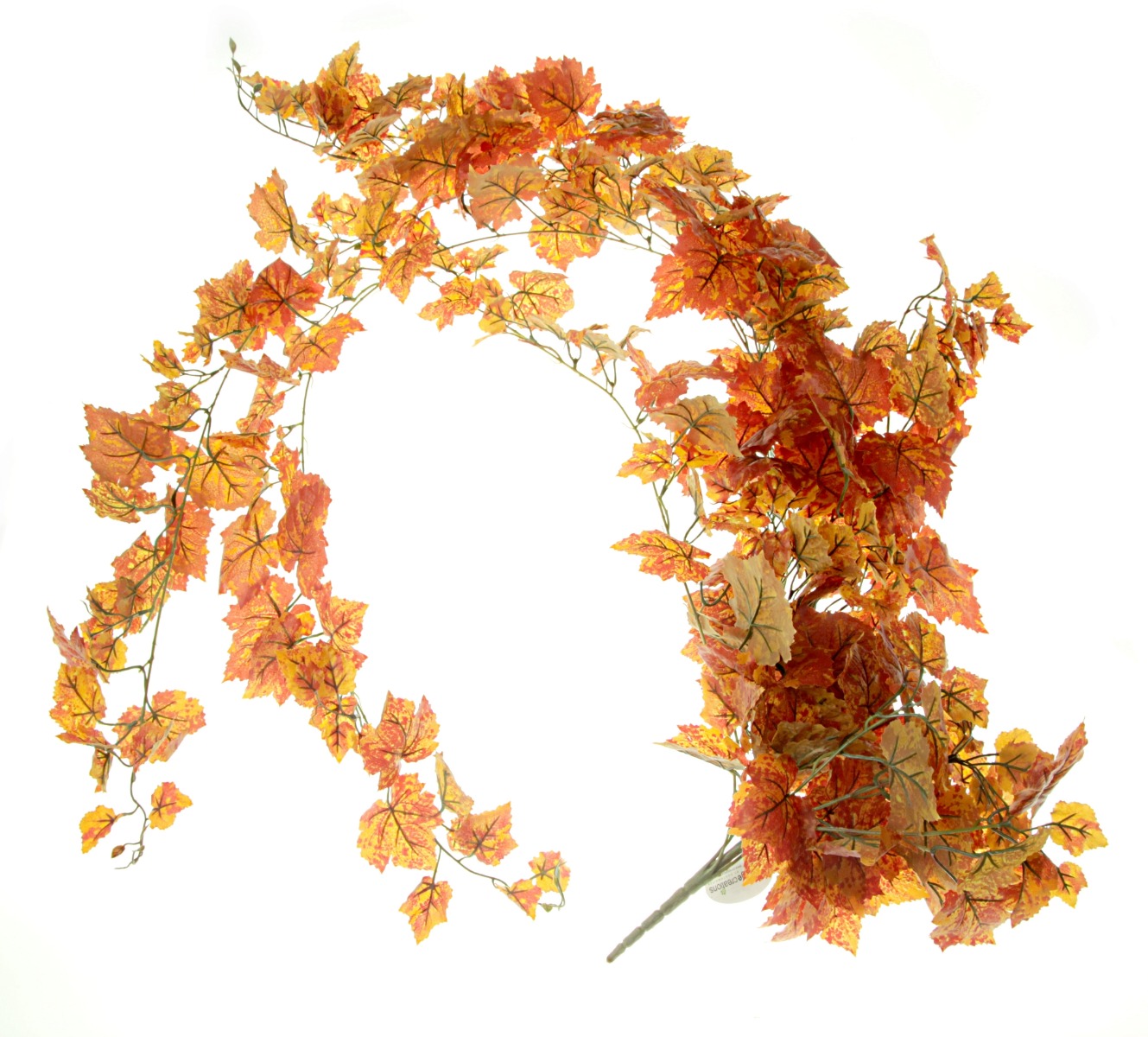 Large Grape Ivy Bush - Orange (370 leaves, 180cm long)-0