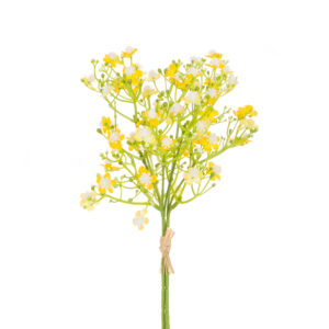 Gypsophilia Bouquet 29cm Yellow-0