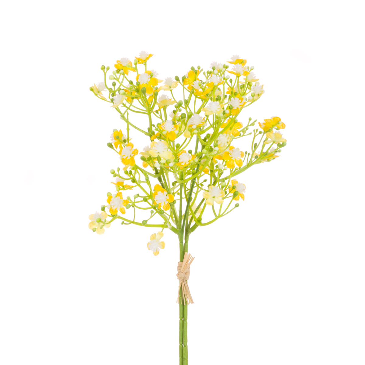 Gypsophilia Bouquet 29cm Yellow-0