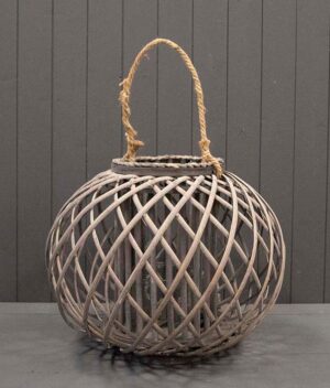 Wicker Spherical Lanters 46cm Diameter-0