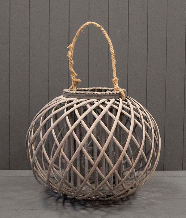 Wicker Spherical Lanters 46cm Diameter-0