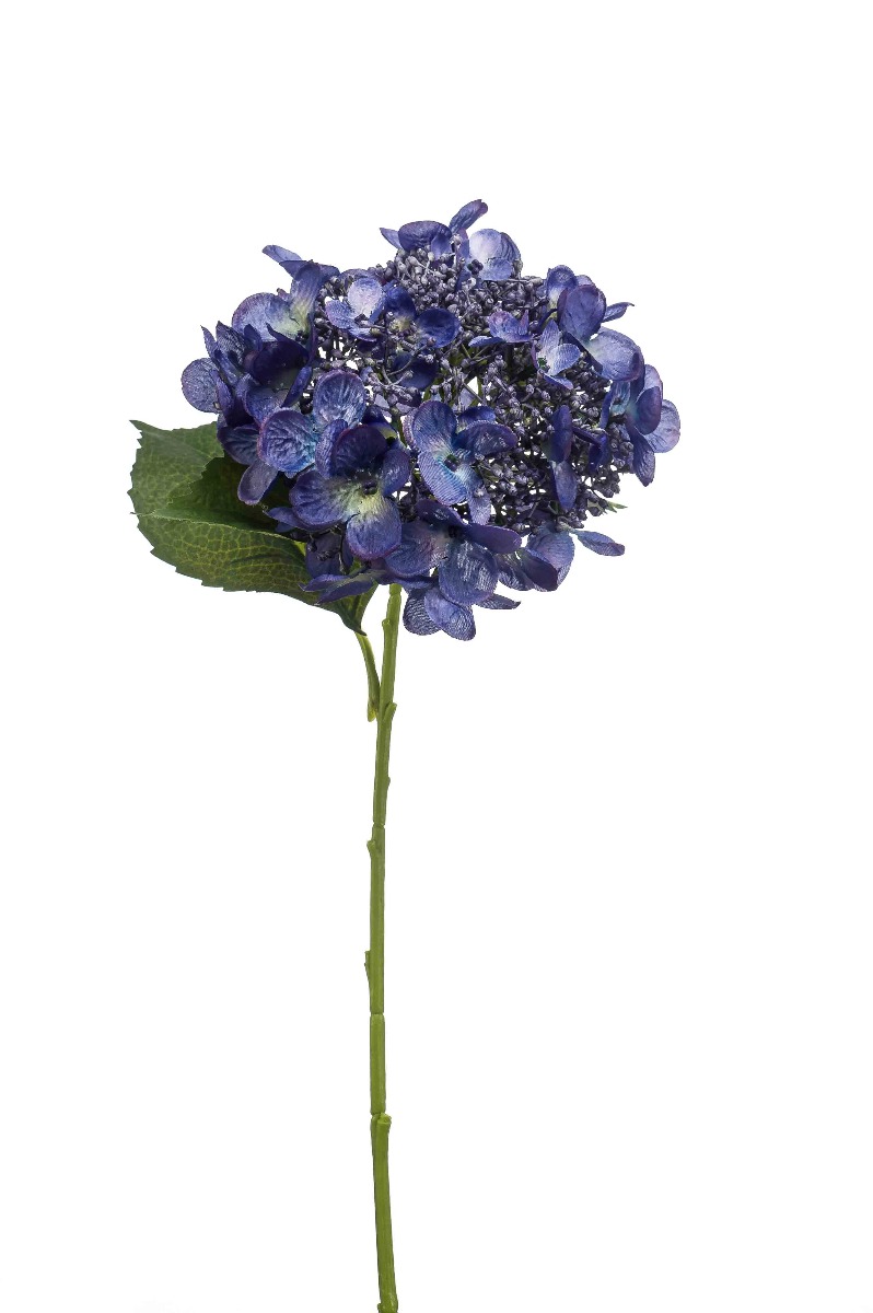 Hydrangea Spray Dk Blue 50cm-0