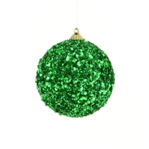 Shimmer Glitterball 8cm Dark Green-0
