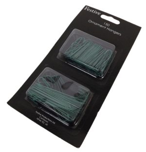 150 Green Plastic Coated Metal Hooks-0