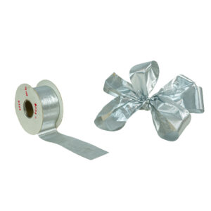 37mm x 25yds Silver Ribbon-0