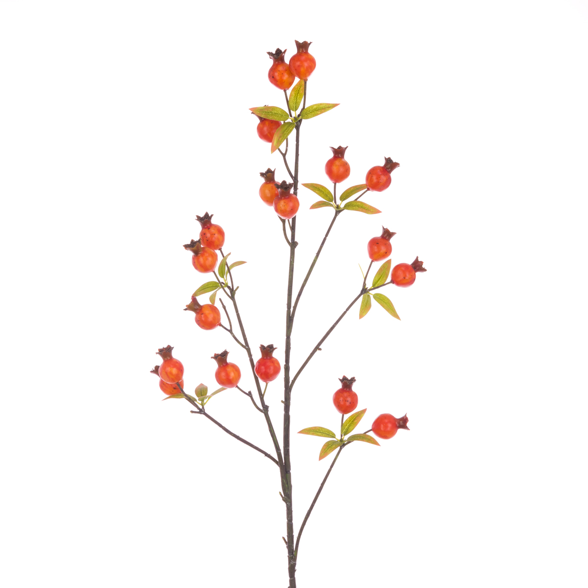 Rosehip Branch 102cm Orange-0