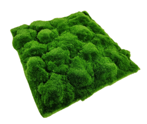 30cm Artificial Moss Tile - Green (30cm x 30cm)