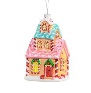 13cm Candy Glass House Decoration-0