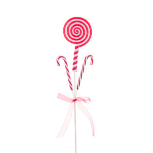 Candy Cane Lollipop Spray 47cm-0
