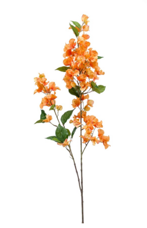 Artificial Bougainvillea Branch Yellow/Orange 117cm-0