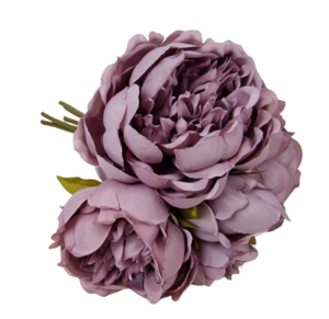 28cm Lilac Peony Posy x 5 Heads-0