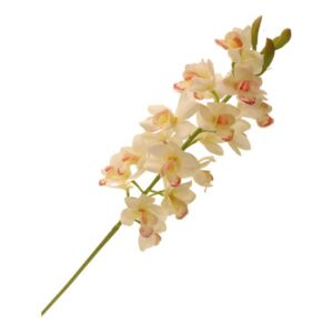 83cm Cymbidium Orchid Spray Cream-0
