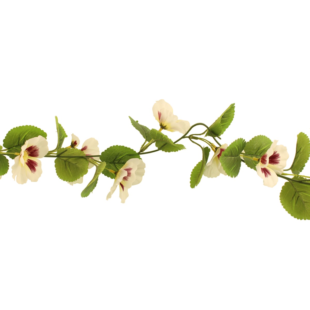 150cm Pansy Garland White-0