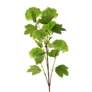 Snowball Viburnum Bush - Green (6 heads, 96cm long)-0