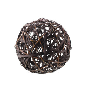 31cm Basketry Ball Dark Brown-0