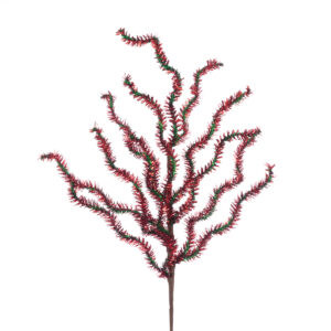 Tinsel Twist Spray 79cm Red/Green-0
