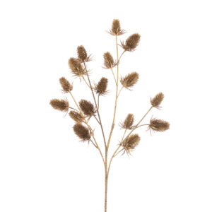 Metallic Thistle Spray 66cm Gold-0