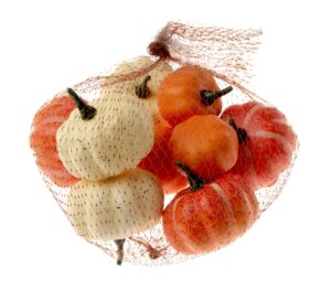 Assorted Pumpkins - Orange & Cream x 9
