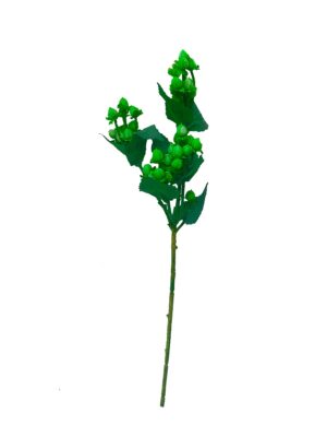 Artificial Hypericum Berry Branch - Green 48cm-0
